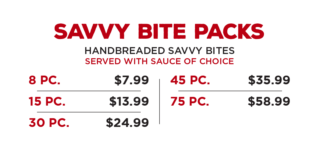 Savvy Sliders - Bite Packs Savvy Sliders - Bite Packs