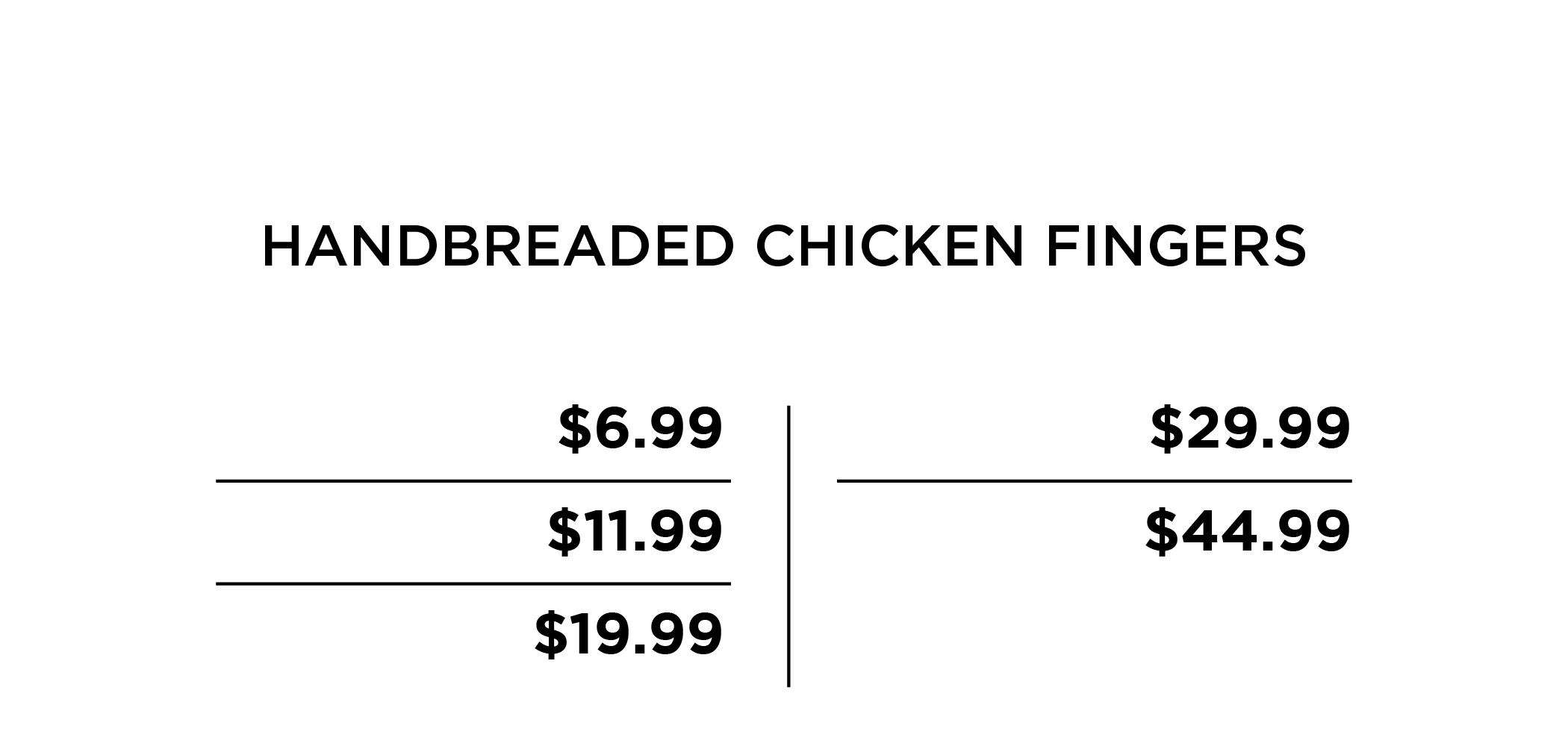 Savvy Sliders - Chicken Finger Packs Savvy Sliders - Chicken Finger Packs