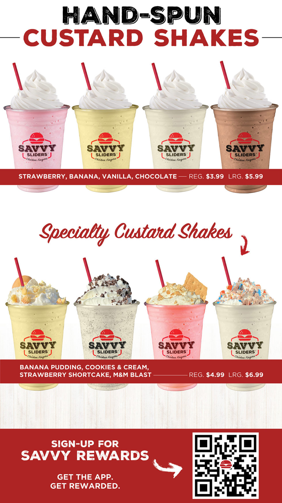 Lunch/Dinner Menu Savvy Sliders